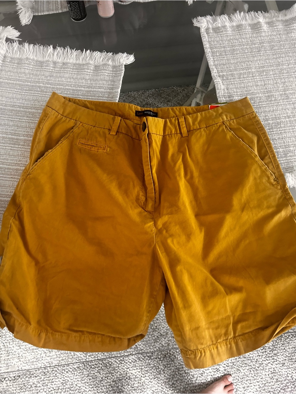 Woman’s Mustard Yellow Cotton Shorts - Classic Casual